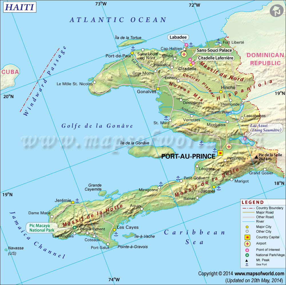 Map of Haiti