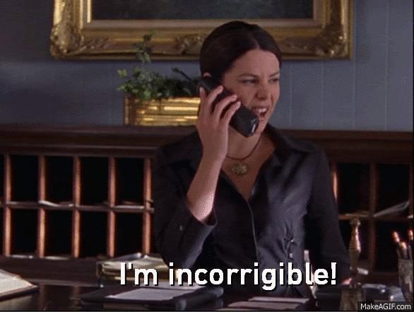 Risultati immagini per gif I'm back lorelai
