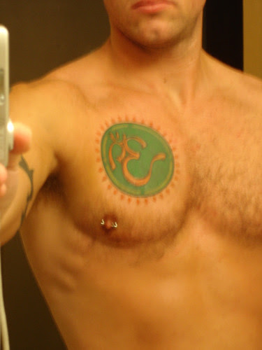 aum tattoo aum is backward because 