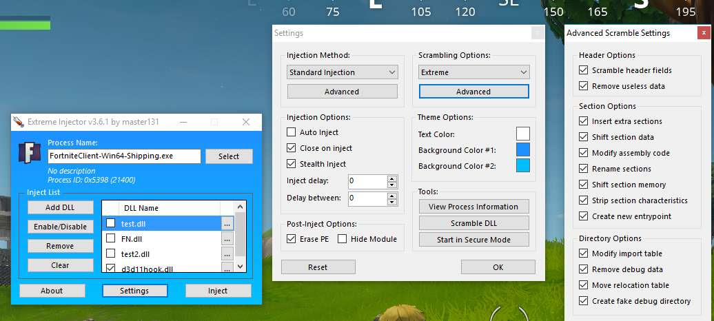 screenshots esp http imageshack com a img923 7017 geuvp8 png esp http imageshack com a img924 4885 jjvb0b png injector settings - aimbot fortnite dll