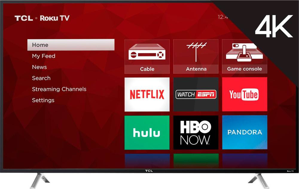 Tcl 55 Led 2160p Smart 4k Ultra Hd Tv Roku Tv Black Zebit