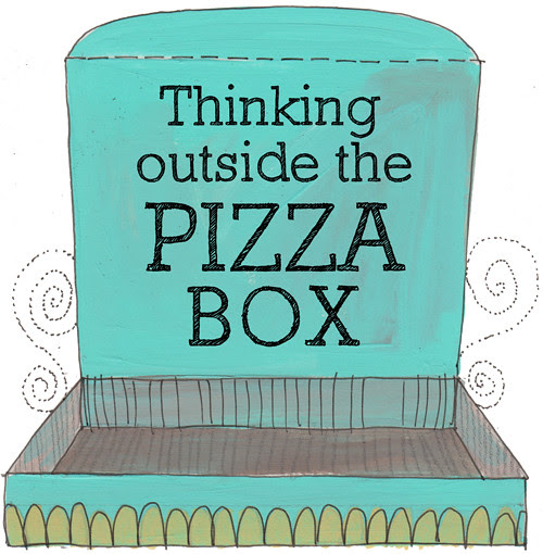 Pizza Box (with text)