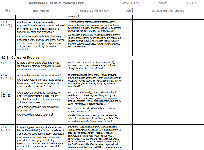 IMSXpress ISO 13485 and FDA QSR 21 CFR Part 820 Internal 