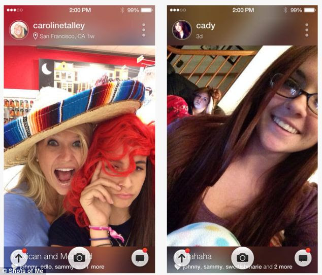 Users of the app can only take photos of themselves using the front-facing camera of a phone within the Shots of Me app. Instead of leaving comments, the app has a direct messaging system in a bid to stop to stop trolling