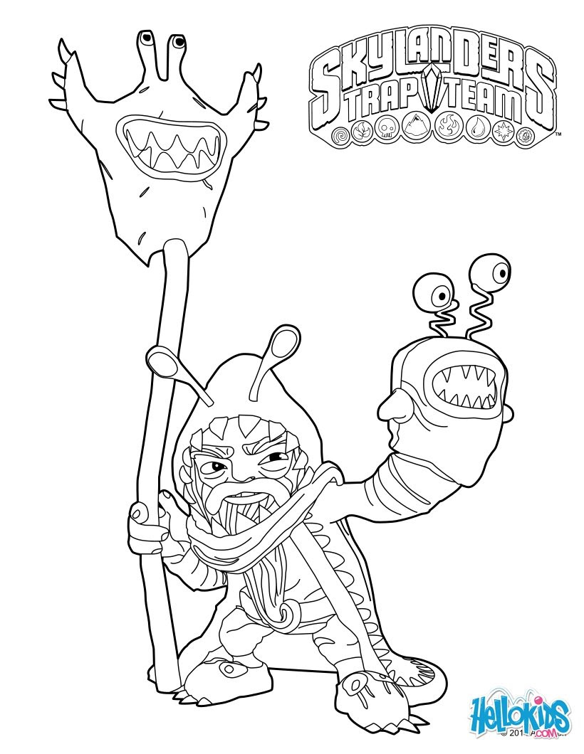 Skylanders Trap Team Wolfgang Coloring Pages