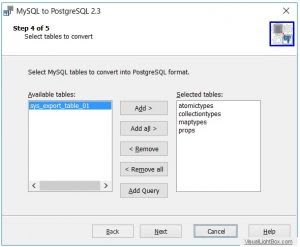 MySQL to PostgreSQL developed by Intelligent Converters