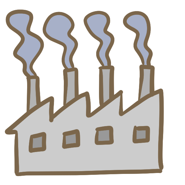 工場のイラスト かわいいフリー素材が無料のイラストレイン