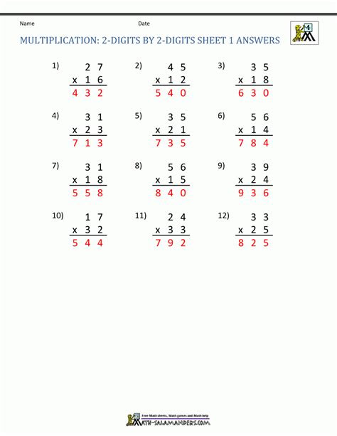 Includes basic fact multiplication games, timed quizzes, arrays and word problems. long multiplication worksheets with answers free printable