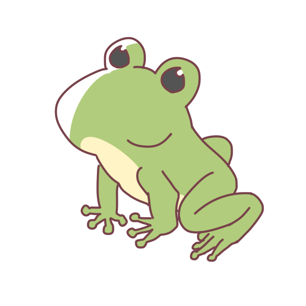 カエルのイラスト かわいいフリー素材が無料のイラストレイン