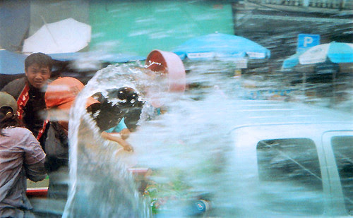  the Songkran vacation is also a traditional fourth dimension of twelvemonth amongst item emphasis on payin Bangkok Thailand Place should to visiting: Songkran 2011 (Not inwards Phuket!)