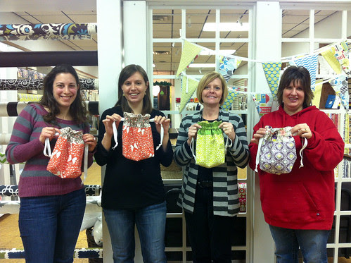 Lined Drawstring Bag Class by Jeni Baker
