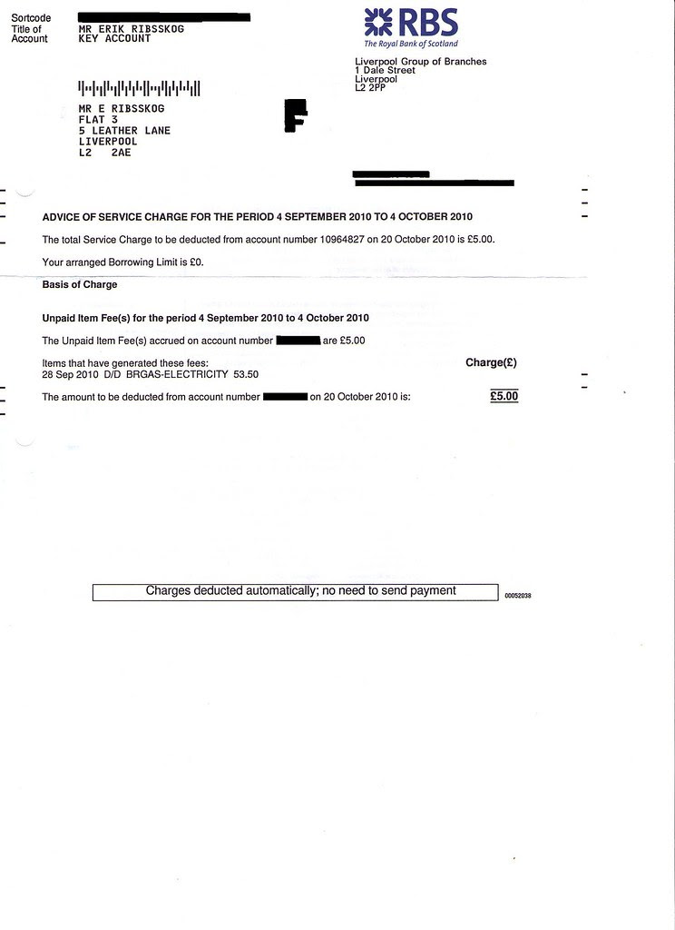 gebyr fra bank