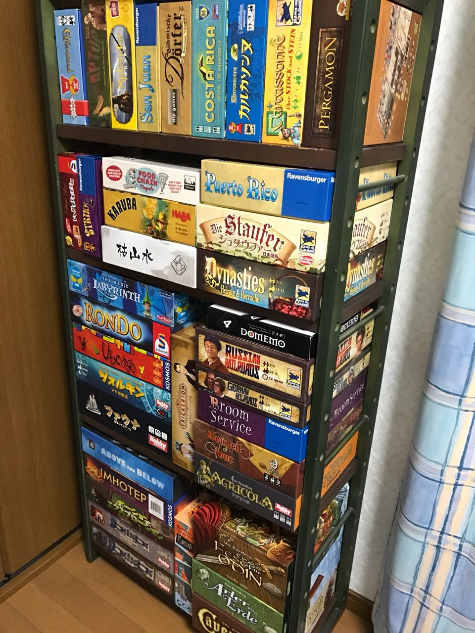 ボードゲーム棚を整理しました Board Game Scramble