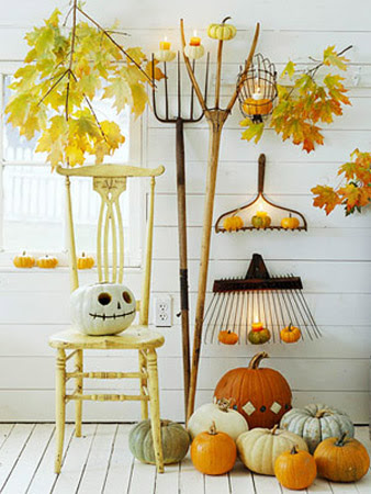 Fall Decorating Ideas, Thanksgiving and Halloween Yard Decorations
