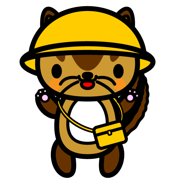 かわいいリスの無料イラスト 商用フリー オイデ43