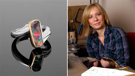 Looking to purchase a men's engagement ring that is just perfect for him? Rare gem: This woman crafts artistic jewelry -- without