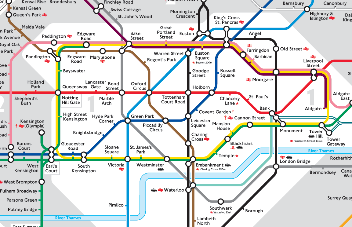 Uk Tube Map London London Tube Map