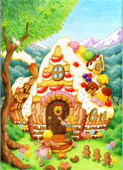 Japhouse ヘンゼルとグレーテルお菓子の家イラスト