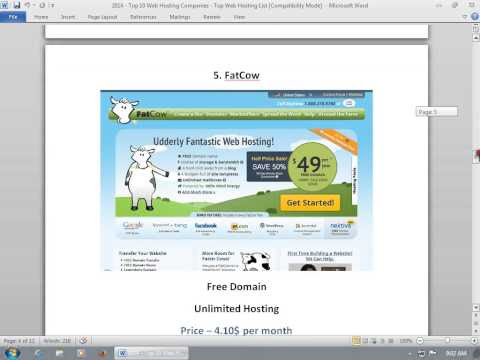 Gambar Web Hosting List