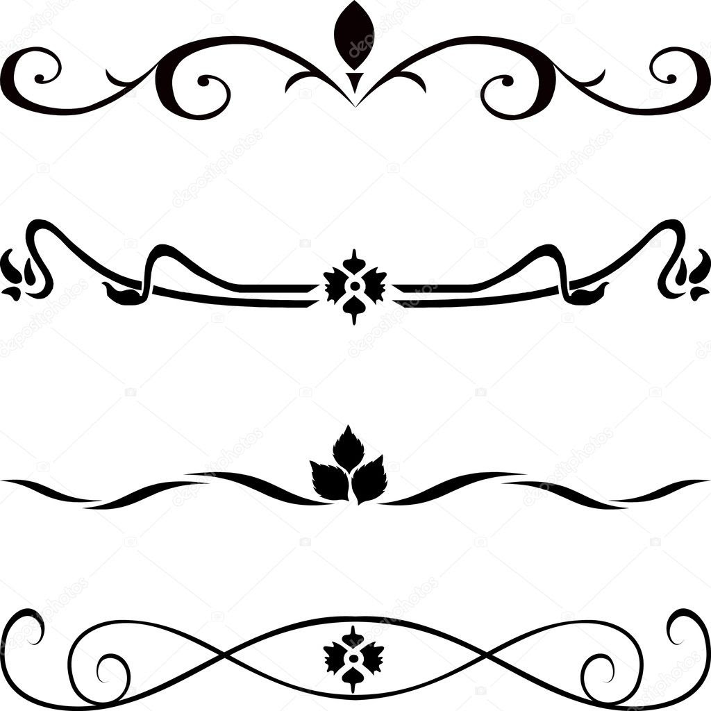 Download Abstract vector design elements ,borders — Stock Vector #7376653