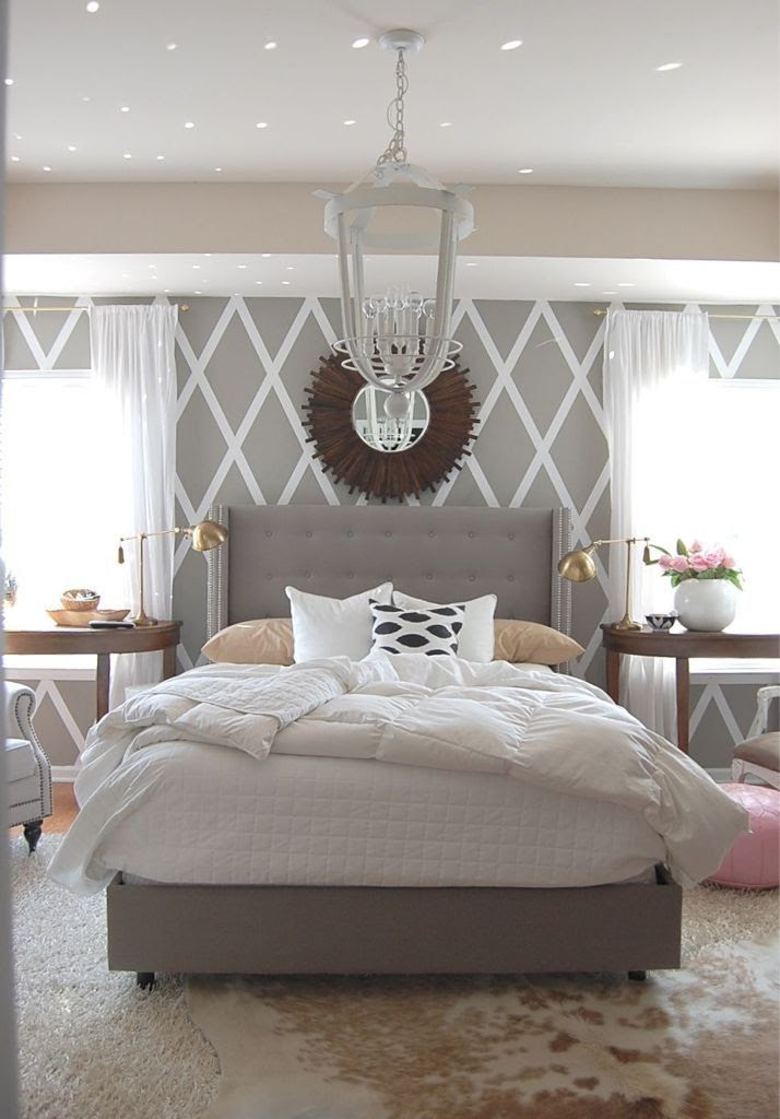 White and grey master bedroom | Vacation Rental - Bedrooms ...