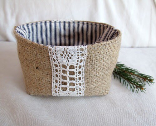 burlap and lace