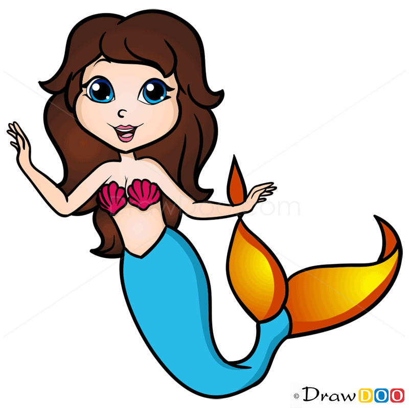 How to Draw Cute Mermaid, Mermaids