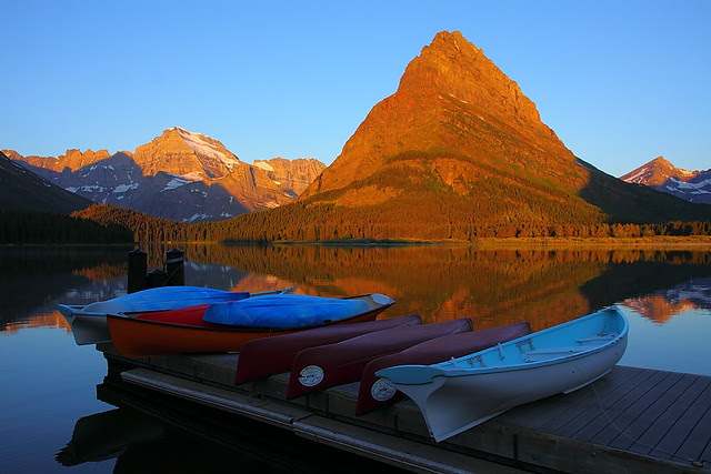 IMG_0514 Sunrise at Many Glacier, Glacier National Park