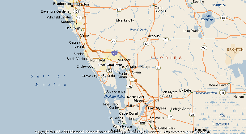 map of port charlotte florida Map Of Port Charlotte map of port charlotte florida