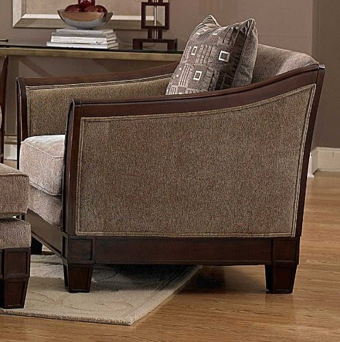 Contemporary Fabric Chair w/ Upholstered Seat By Homelegance Furniture