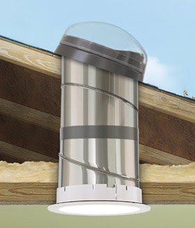 14 Rigid SunTunnel with low profile metal flashing