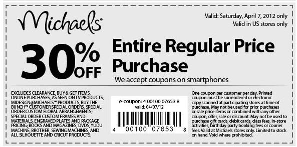Michaels 50% off Coupon (Good Today Only) - Who Said Nothing in Life is ...