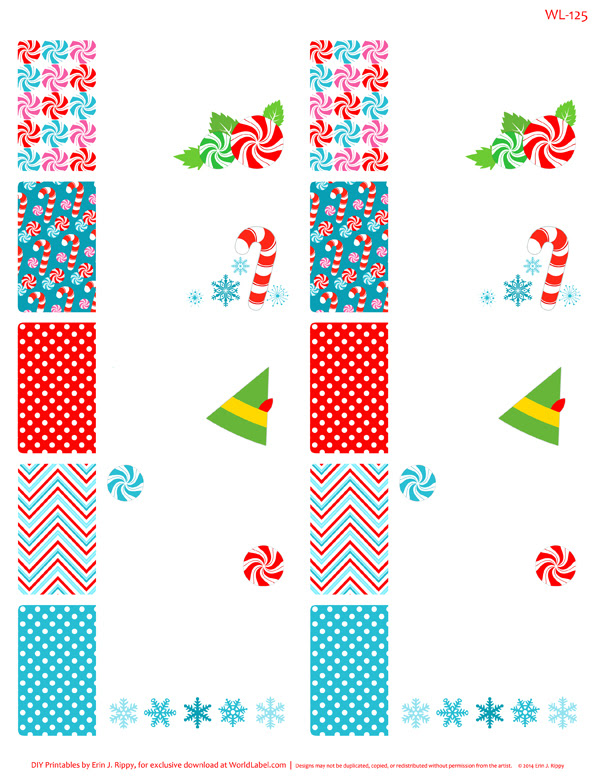 Peppermint Please Christmas Printable Labels & Tags | Worldlabel Blog