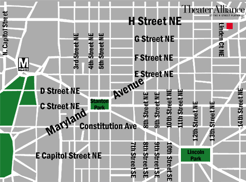 Washington Dc Street Map With Metro Stops
