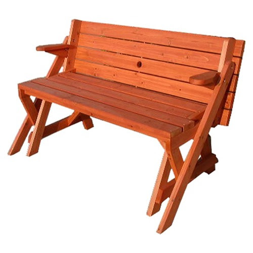 Two in One Convertible Bench and Picnic Table | Home Design, Garden 