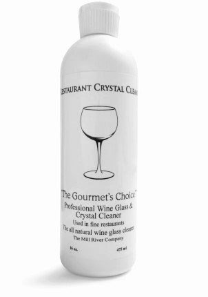 Restaurant Crystal Clean: Professional Wine Glass Cleaner and Crystal Cleaning Liquid -16 oz.