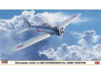 Hasegawa 1/48 Mitsubishi A6M1 12-SHI EXPERIMENTAL ZERO FIGHTER (09840) English Color Guide & Paint Conversion Chart - i0