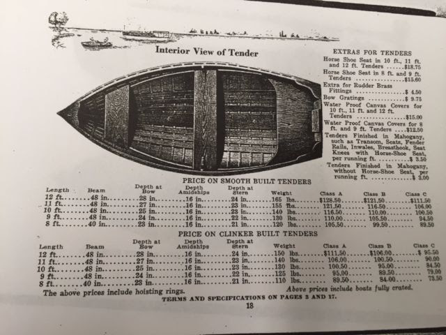 Dan Kidney &amp; Sons Antique Sailboat / Tender / Row Boat ...
