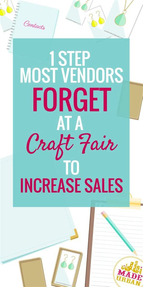 step  vendors forget   craft fair  increase