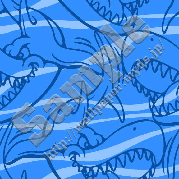 サメの壁紙用イラスト 条件付フリー素材集 スマホなど携帯電話対応