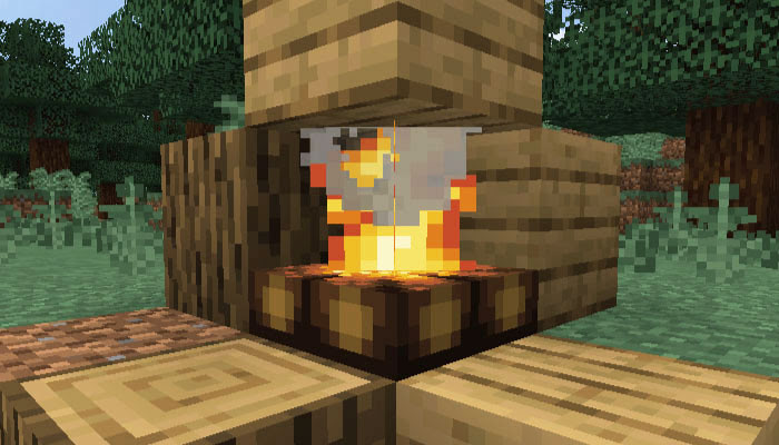 マイクラ キャンプファイア 焚き火 の作り方と使い方 食料を焼ける マイクラモール