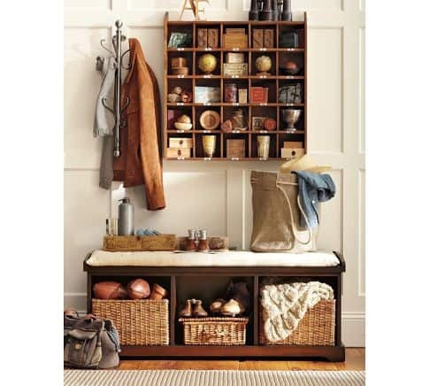 storage idea for entryway