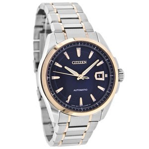 ... Citizen Automatic Mens Grand Classic Blue Dial 2Tone Watch NB0046-51L