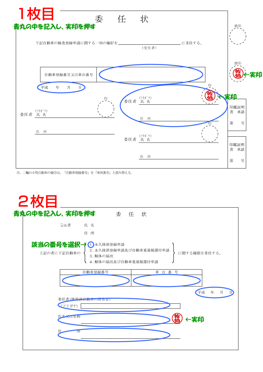 廃車王 福山店での廃車手続きに必要な書類のご説明はこちら