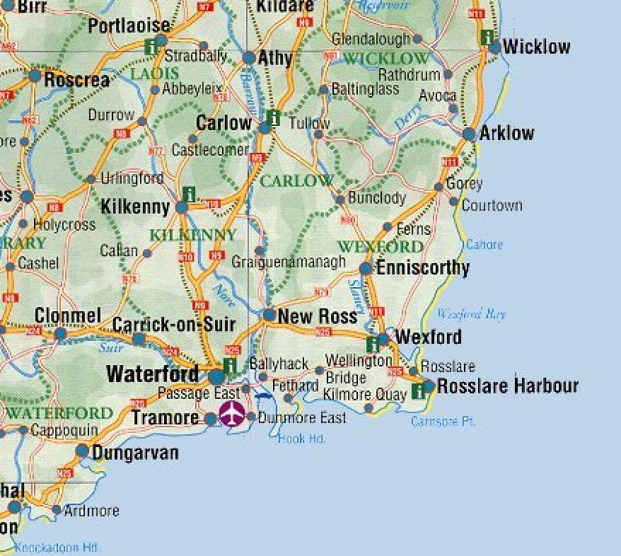 Map Of S Ireland Ireland Maps Free, and Dublin, Cork, Galway