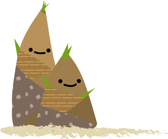 春のイラスト 竹の子 たけのこ 筍 無料イラスト