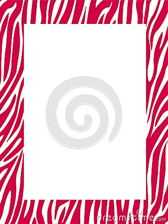 Zebra Print Border - Colored Stock Images - Image: 14417624