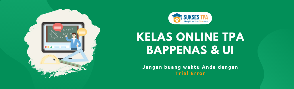 Jumlah Bappenas Tes Tpa Soal