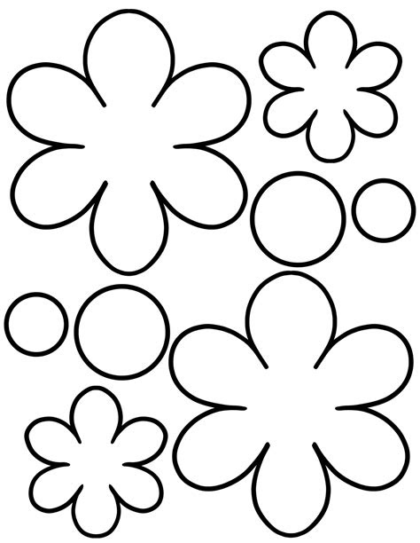  6 free printable flower templates freebie finding mom