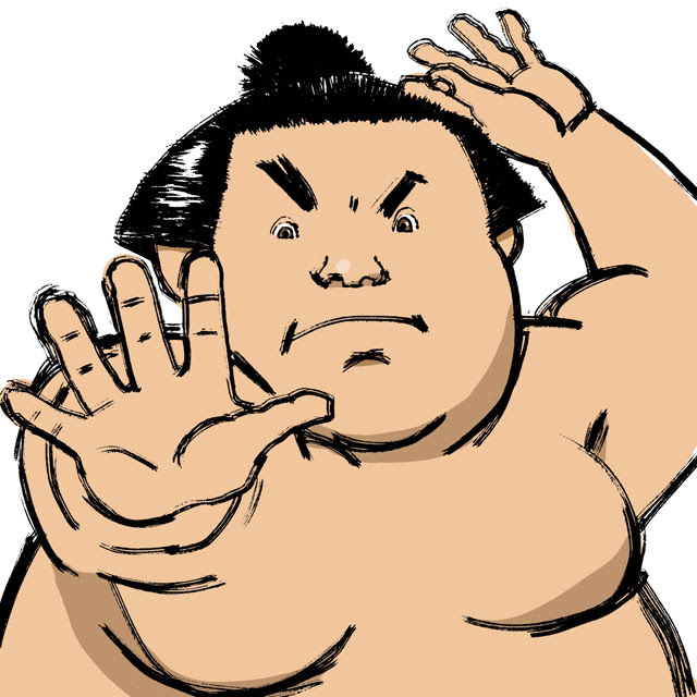 イラストレーター絵仕事 界屋 さかいや イラスト制作ブログ お相撲さん